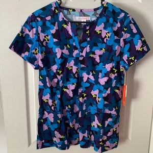 Koi scrub top